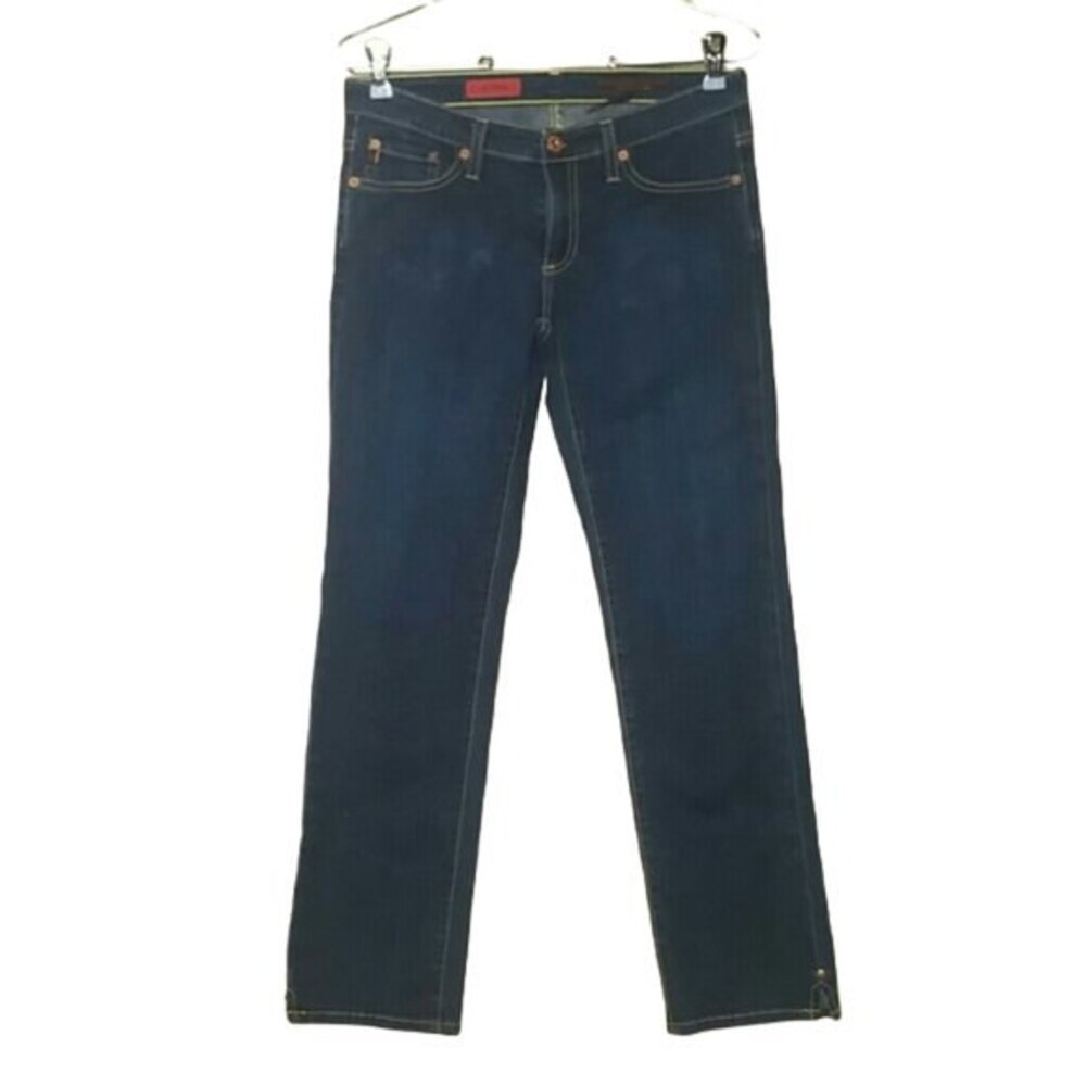 AG Adriano Goldschmied The Pixie Jeans Dark Straight Leg Denim Womens Size 27R